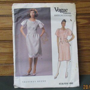 Misses A-LINE DRESS Pattern Sz 8 INSETS BEENE